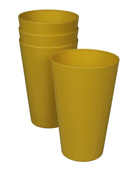 GreenPicnic Reload Cup Saffron Yellow bioplastic bekers - Zuperzozial