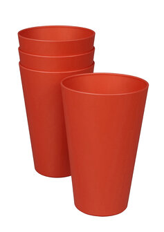 GreenPicnic Reload Cup Terra Red bioplastic bekers - Zuperzozial