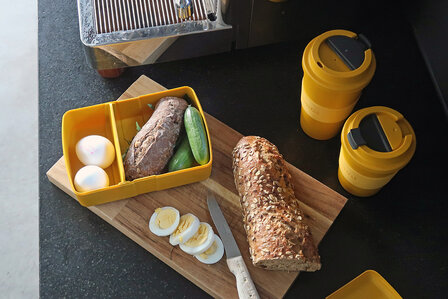 Greenpicnic lunchset van koffiebekers en brooddoos van CPLA