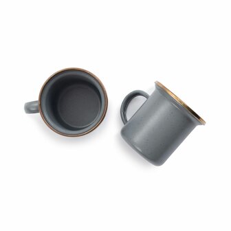 Barebones slate grey espresso cups