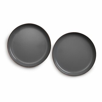 Barebones slate grey deep plates