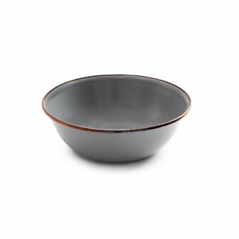 Barebones slate grey enamel bowl