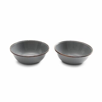 GreenPicnic - Slate grey Bowls set van Barebones