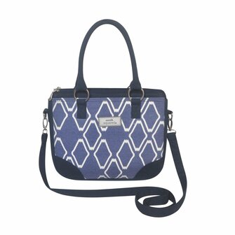 Saskia Bag Blue, Fairtrade canvas tas Earth Squared bij GreenPicnic