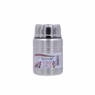 Biodora 500ml rvs thermobeker met lepel