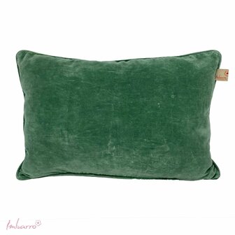 Imbarro Cushion Lala P Green, fluwelen sierkussen - GreenPicnic