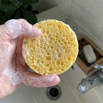 A Slice of Green facial sponge van plantaardig cellulose 