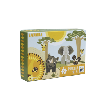 Coq en Pate kinderpuzzel Savanne - Savannah puzzel