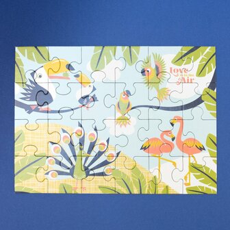 Coq en Pate kinderpuzzel met exotische vogels, GreenPicnic