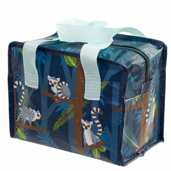 Webshop GreenPicnic - Gerecycled plastic lunchtasje met aapjes van Puckator