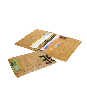 Superwaste Card Holder Folding, pasjes houder gerecyclede theezakken