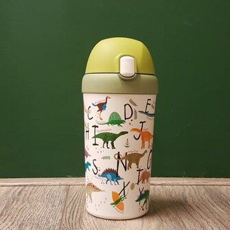 GreenPicnic Bioloco Plant kids bio cup Dino drinkbekers met rietje