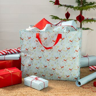 XL Shopper van gerecycled plastic met kerst print Greenpicnic