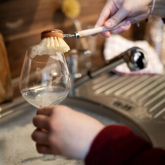 Eco webshop GreenPicnic - Houten afwasborstel met extra borstels van Chinchilla