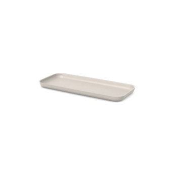 Ekobo lichtgrijs dienblad van natuurlijk vezel, Small Tray Stone