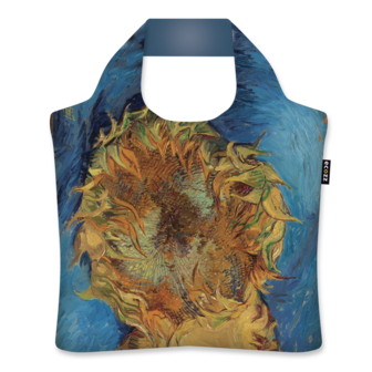 Ecozz ecoshopper met rits met Sunflowers van Vincent van Gogh