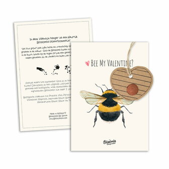 Webshop GreenPicnic - Bee my valentine milieuvriendelijke valentijnskaart van Blossombs