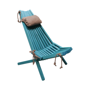 Ecofurn tuinstoel Ecochair 120 dennenhout turquoise