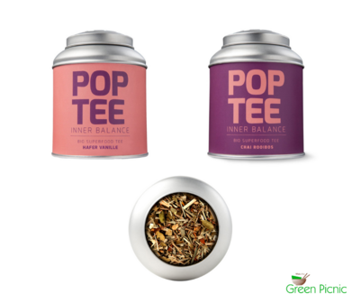 Pop Tee biologische theemelange in theeblik Inner Balance - Make it a Green Picnic