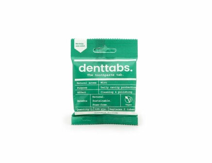 Denttabs tandenpoets tabletten met fluoride