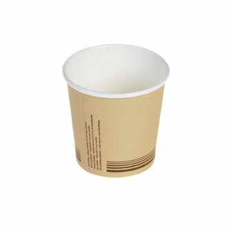 Plasticvrij papieren wegwerp espresso bekertje 120ml bij Greenpicnic