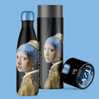GreenPicnic - johannes Vermeer thermosfles Meisje met de Parel van Izy bottles