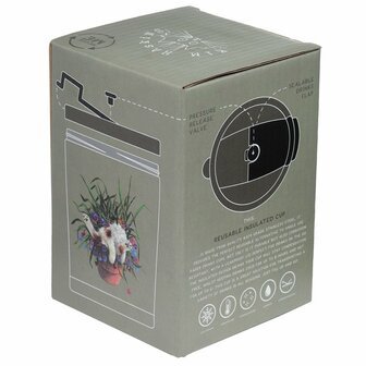 GreenPicnic - Kartonnen verpakking koffiebeker met kat van Puckator 