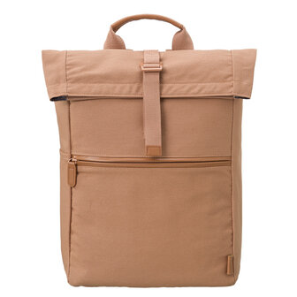 Fresk Backpack Uni Tanwy Brown, beige rugtas van gerecycled katoen - Verkooppunt GreenPicnic