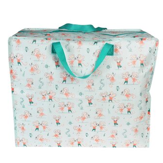 Grote r-PET shopper met muizenprint, REX Jumbo bag Mimi and Milo