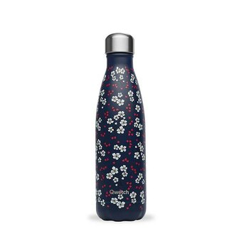 Qwetch Hanami Blue 500ml thermosfles bij Greenpicnic