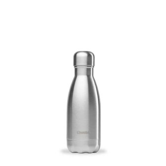Qwetch stainless steel insulated bottle Brushed Steel