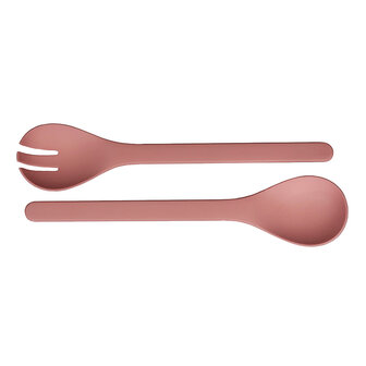 GreenPicnic roze bioplastic saladebestek set - Zuperzozial