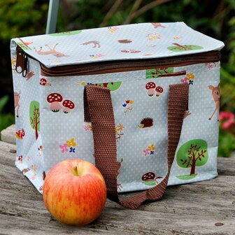 Eco webshop GreenPicnic - Woodland koeltasje met dierenprintje van Rex London