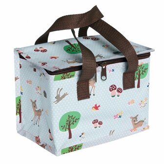 Rex london lunch bag woodland, lunchtasje met print van bosdiertjes