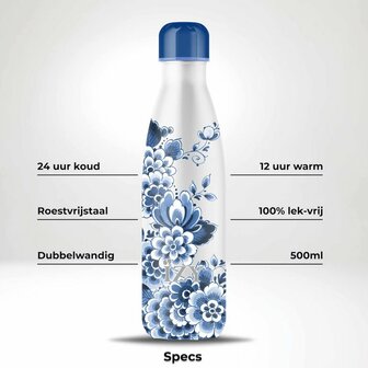 RVS dubbelwandige thermosfles Izy Bottles