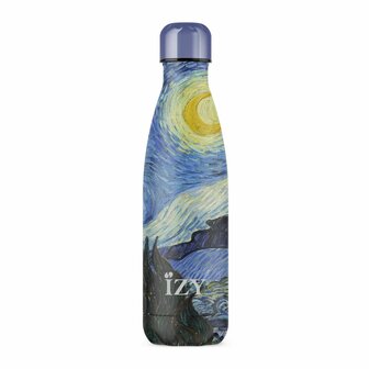 Thermosfles De sterrennacht Izy bottles Art collectie bij Greenpicnic