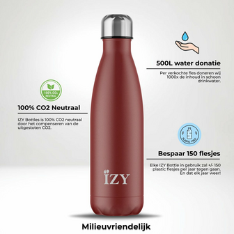 Izy Bottles Sandstone red