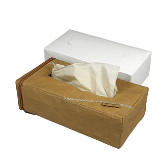 Zuperzozial Tissue box van wasbaar papier met bamboe tissues bij Greenpicnic