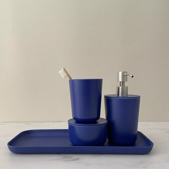 Blauwe badkamer accessoires  Ekobo 