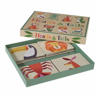 REX London colourful creatures heads and tails game