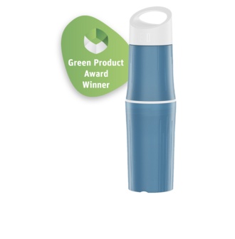 GreenPicnic - Blauwe Be O waterfles van plantaardig plastic