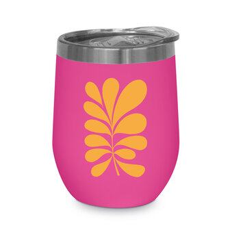 GreenPicnic - Thermos reisbeker van rvs -  PPD thermo mug Paula Pink