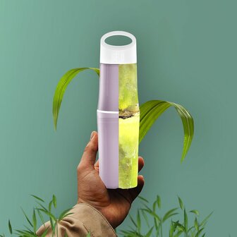 Drinkfles van bioplastic uit suikerriet