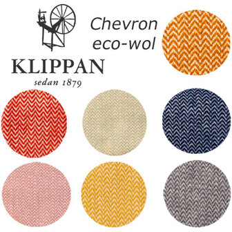 Klippan Throw Chevron, kleuren van ecowollen deken 