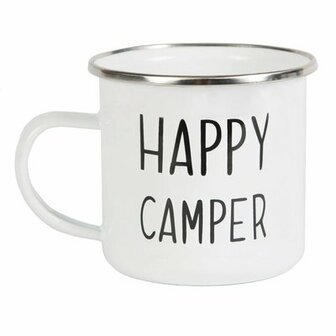 GreenPicnic - Happy Camper enamel mug van Sass and Belle