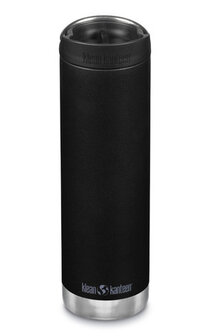 TKWide black 20oz, Klean Kanteen dubbelwandig fles met drinkdop