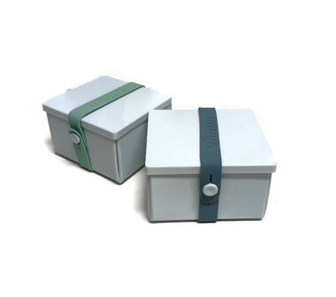 Uhm box opvouwbare lunchbox zachtblauw