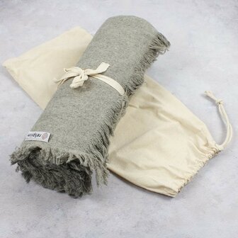 Light Grey Blanket Wool