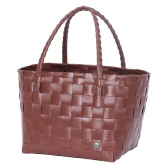 Autumn Brown Paris tas van Handed By, gemaakt van gerecycled plastic