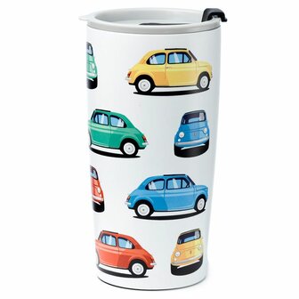Reusable Stainless Steel Thermal Cup Fiat 500 - Webshop GreenPicnic